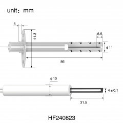 HF240823 Silicon nitride ignition rod.Hot Surface Ignitor